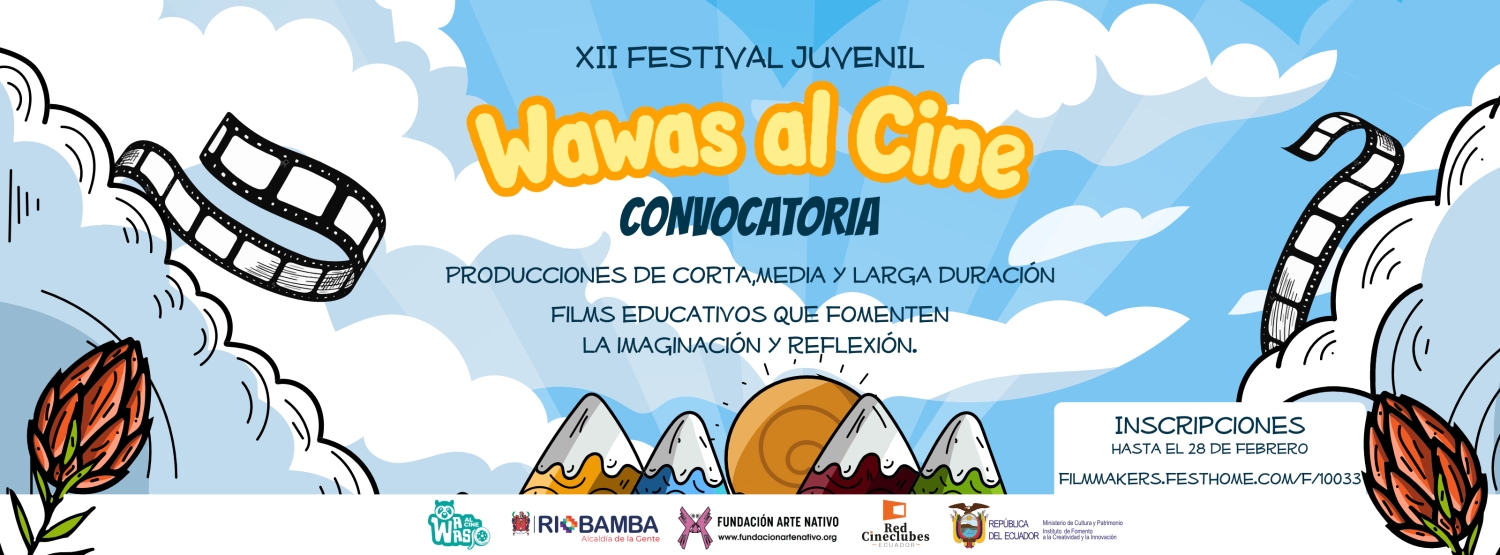Banner Festival Infantil y Juvenil Wawas al Cine