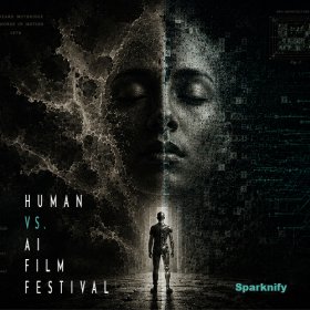 Logo of 2026 Sparknify Human Vs. AI Film Festival