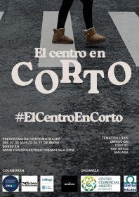 Logo of El Centro En Corto, I Certamen De Cortometrajes De La AsociaciÓn Centro HistÓrico De MÁlaga, Cca