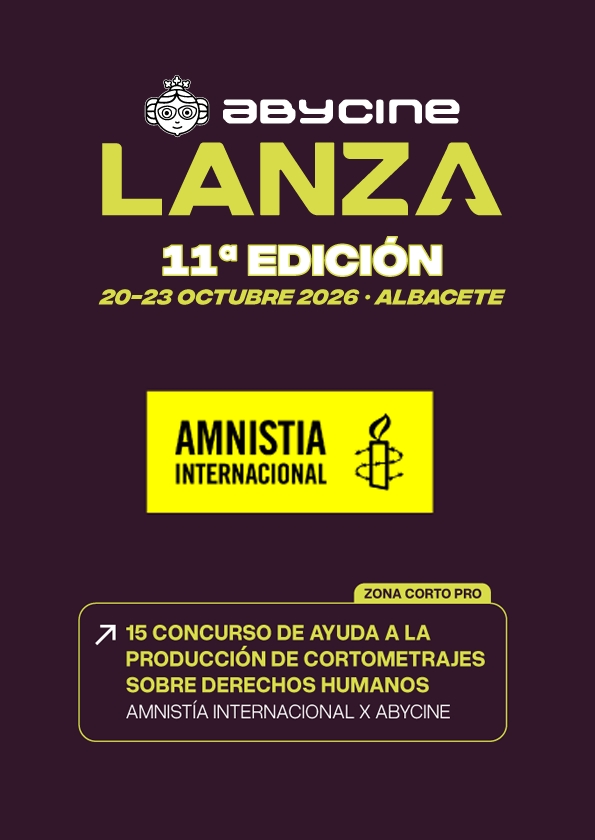 Promotional card of Abycine Lanza - Amnistía Internacional