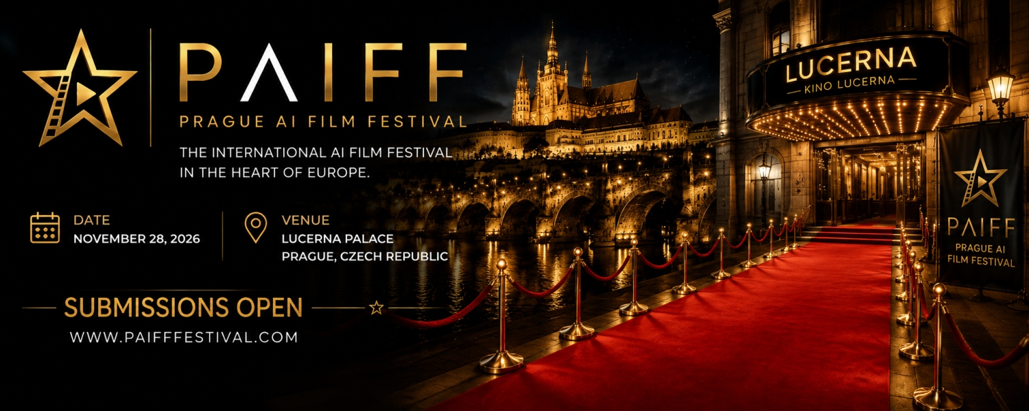 Banner PAIFF PRAGUE AI FILM FESTIVAL