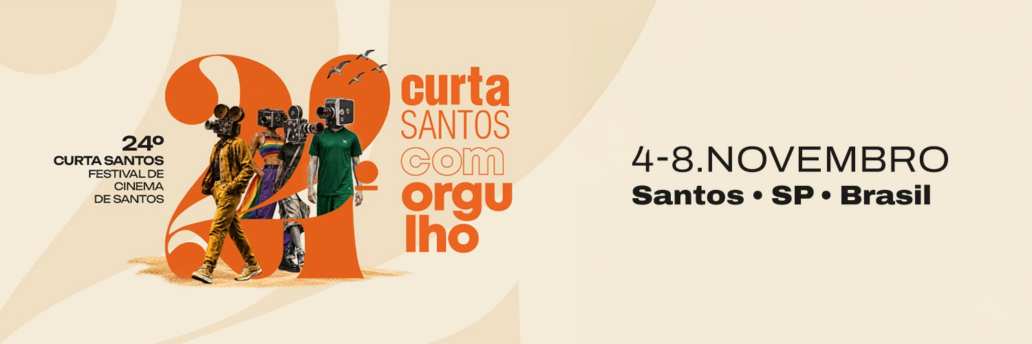 Banner Curta Santos - Festival de cinema de Santos