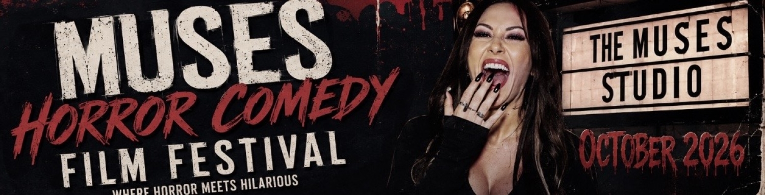 Banner The Muses Horror Comedy Film Festival 