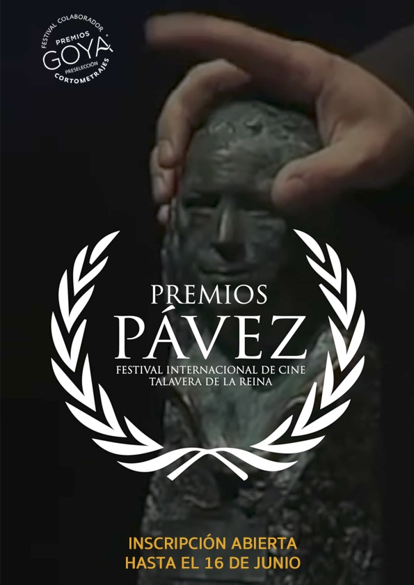 Promotional card of Pavez Awards :  Talavera de la Reina International Film Festival