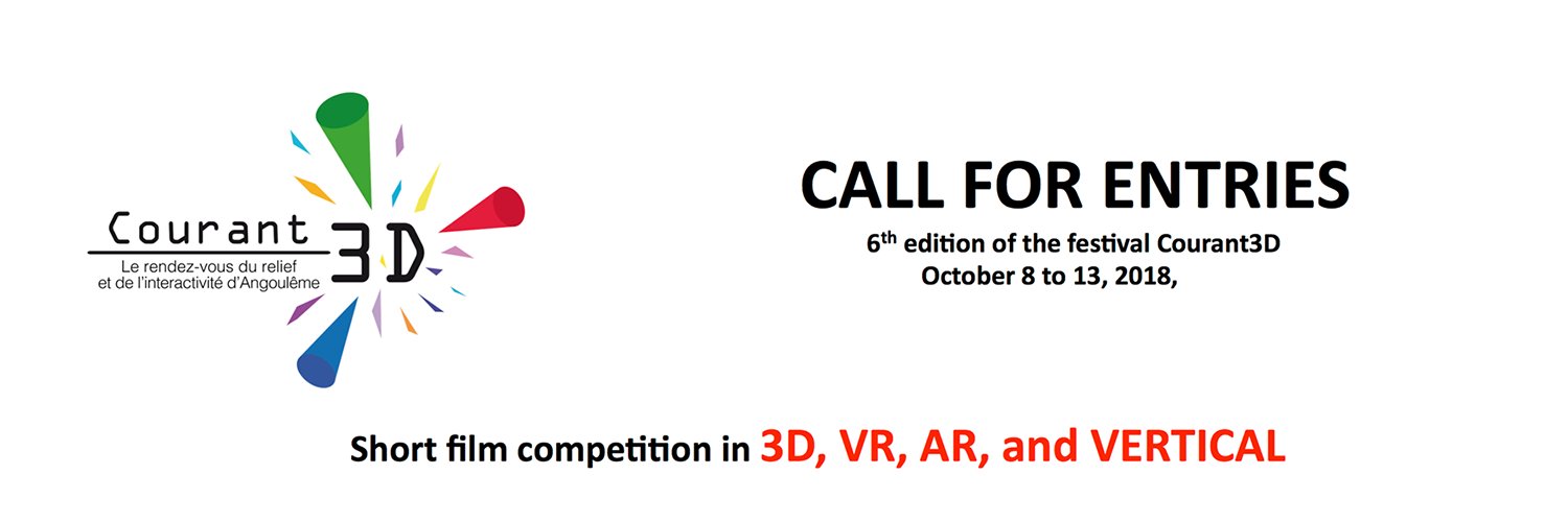 Banner COURANT3D, festival International du film court en relief et en VR