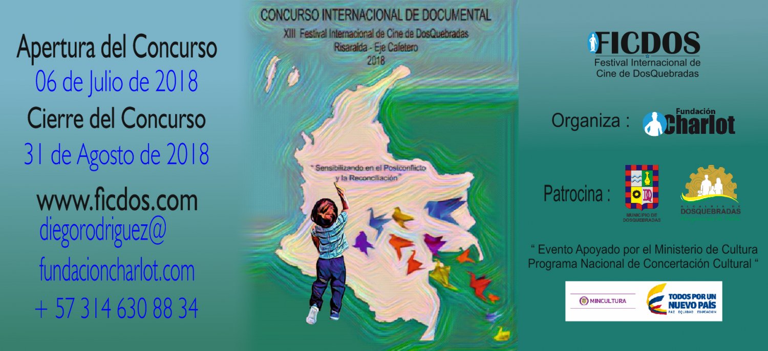 Banner Festival Internacional De Cine de DosQuebradas - Concurso Internacional Documental C.I.D. 2018