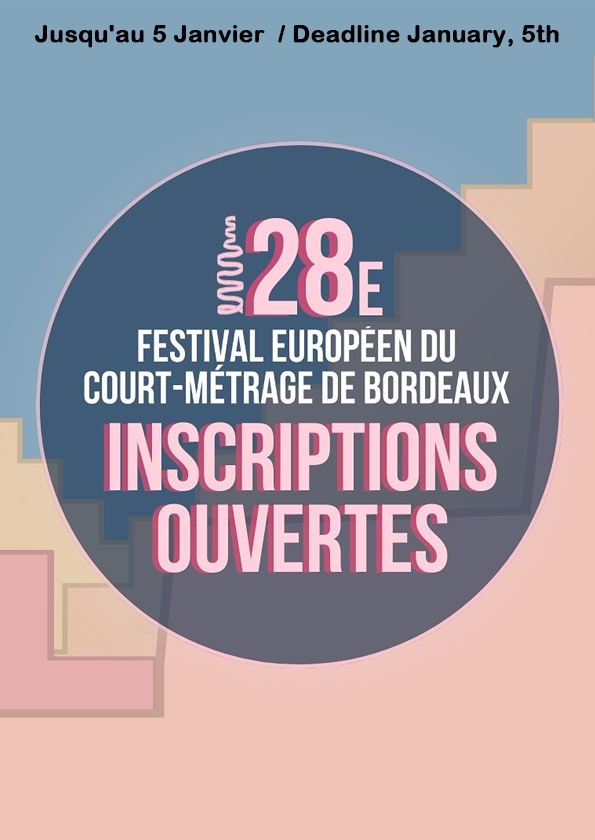 Promotional card of European Short Film Festival of Bordeaux