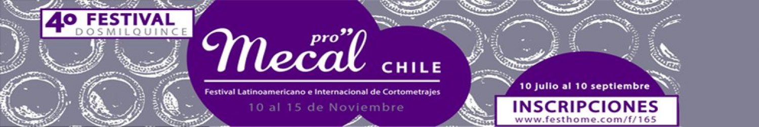 Banner MECAL CHILE, Festival Latinoamericano  e Internacional de Cortometrajes
