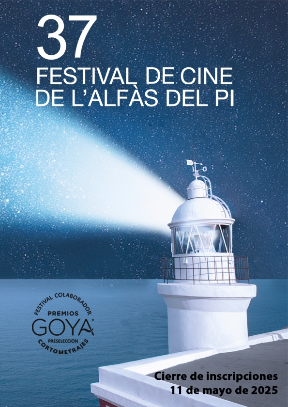 Promotional card of Certamen Nacional de Cortometrajes de L`ALFÀS DEL PI