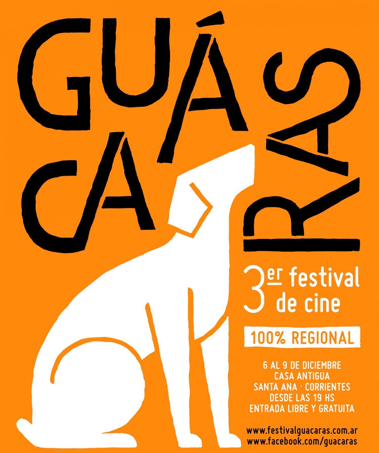 Banner Guácaras 3º Festival de Cine 100% regional