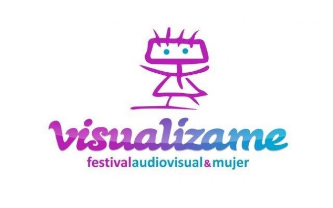 Logo of Visualízame Short Film Festival. Audiovisual&Women