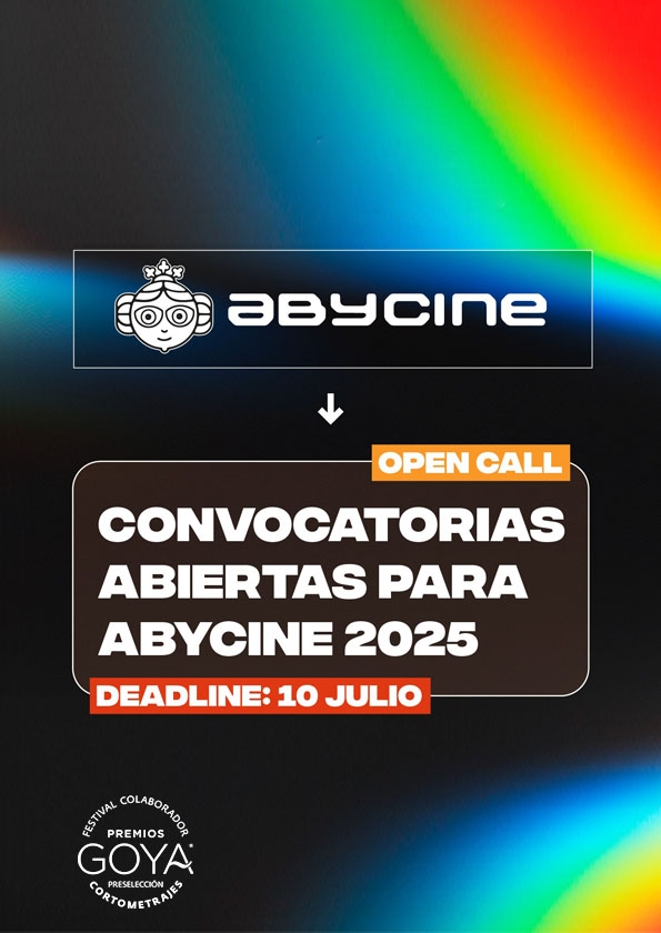 Promotional card of ABYCINE Albacete Independent Film Festival and Market