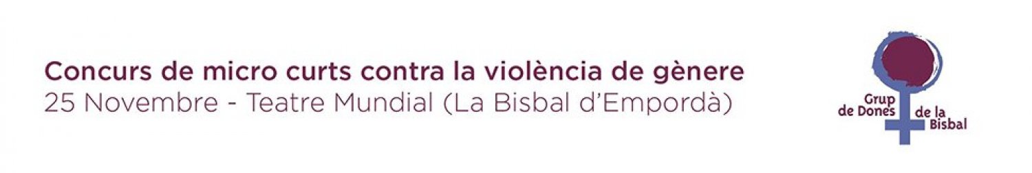 Banner Concurs de micro curts contra la violència de gènere