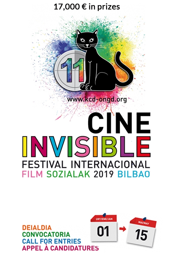 Promotional card of International Unseen Film Festival Social Films from Bilbao