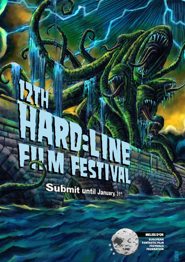 Promotional card of HARD:LINE International Film Festival