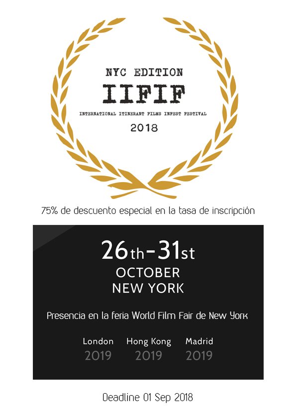Promotional card of New York City International Films Infest Festival - US