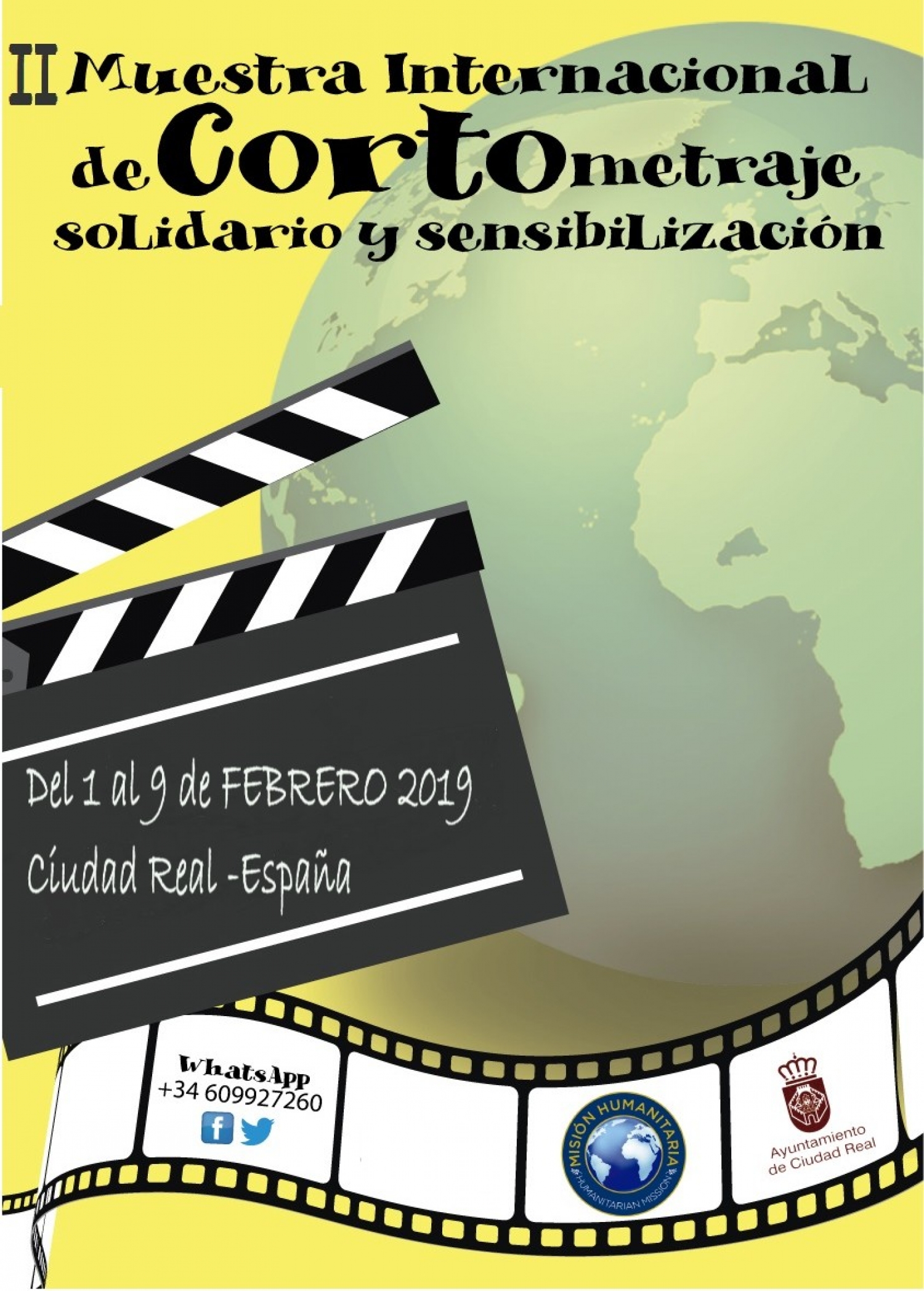 Banner Muestra Internacional De Cortometraje Solidario Y Sensibilización De Ciudad Real