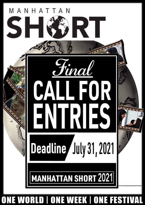 Promotional card of MANHATTAN SHORT Film Festival