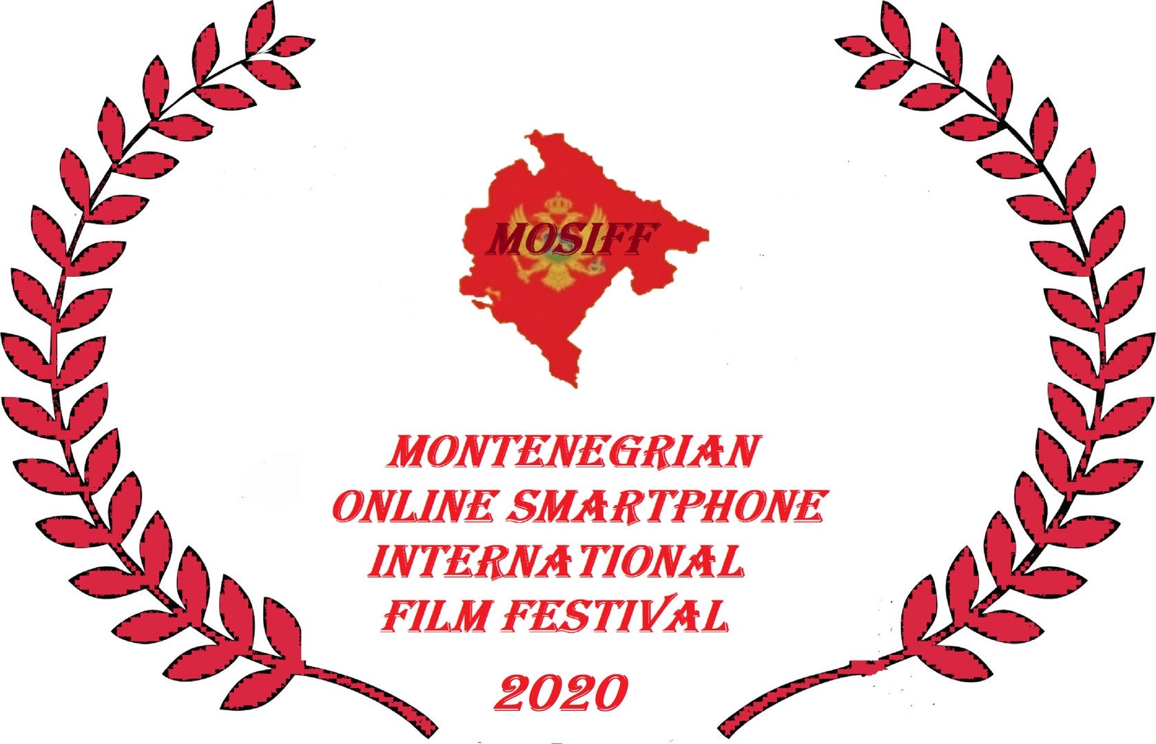 Promotional card of Montenegrian Online Smartphone International Film Festival (MOSIFF)