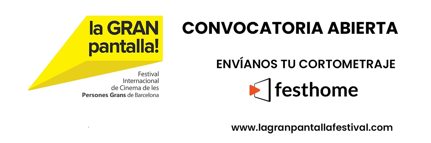 Banner La Gran Pantalla - Festival Internacional de Cinema de les Persones Grans de Barcelona