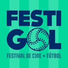 Logo of cinema + football festival, festigol