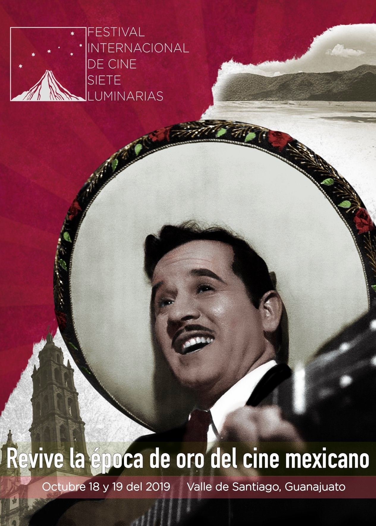 Promotional card of Seven Luminarias  International Film Festival