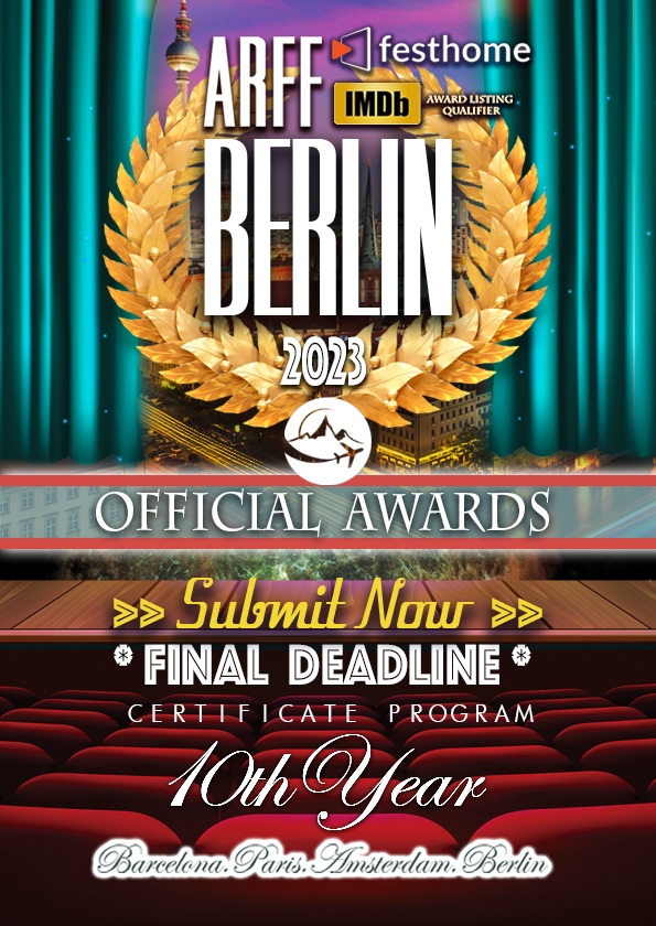 Promotional card of 2025 Arff Berlin // International Awards