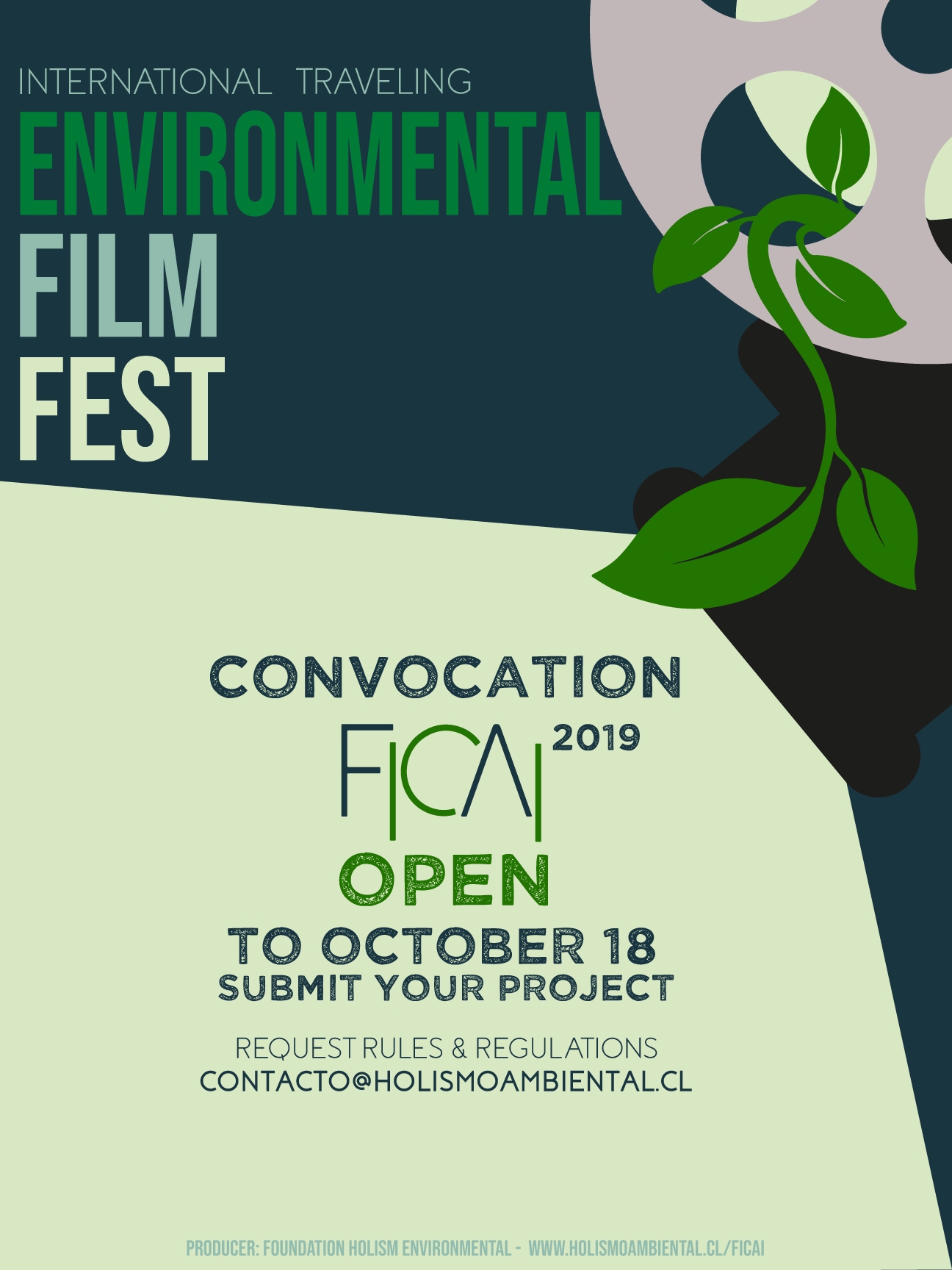 Promotional card of Festival Internacional De Cine Ambiental Itinerante FICAI