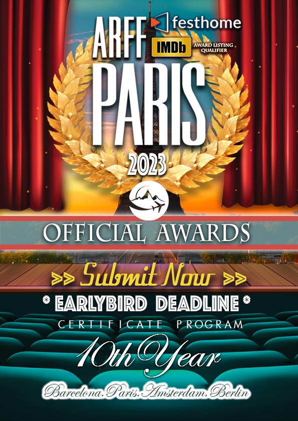 Promotional card of 2025 ARFF Paris // International Awards