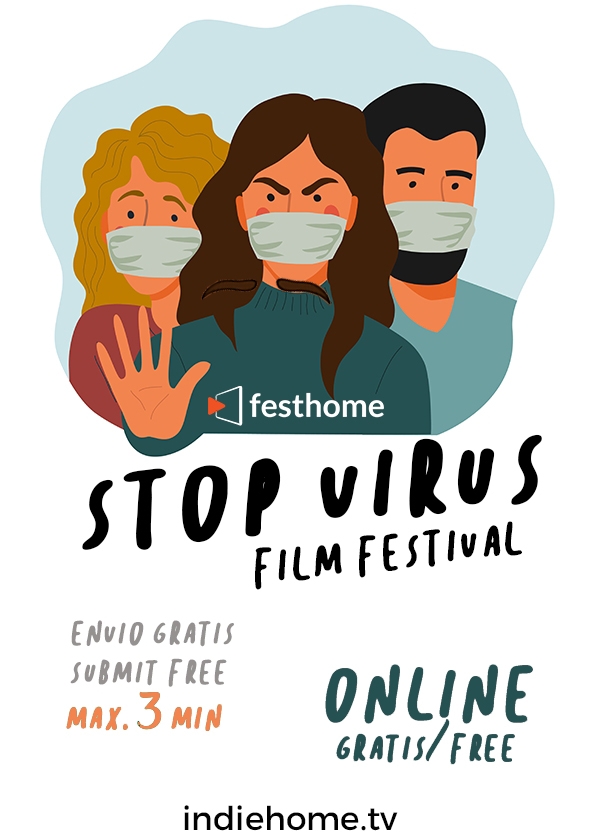 Promotional card of Stop Virus Film Festival