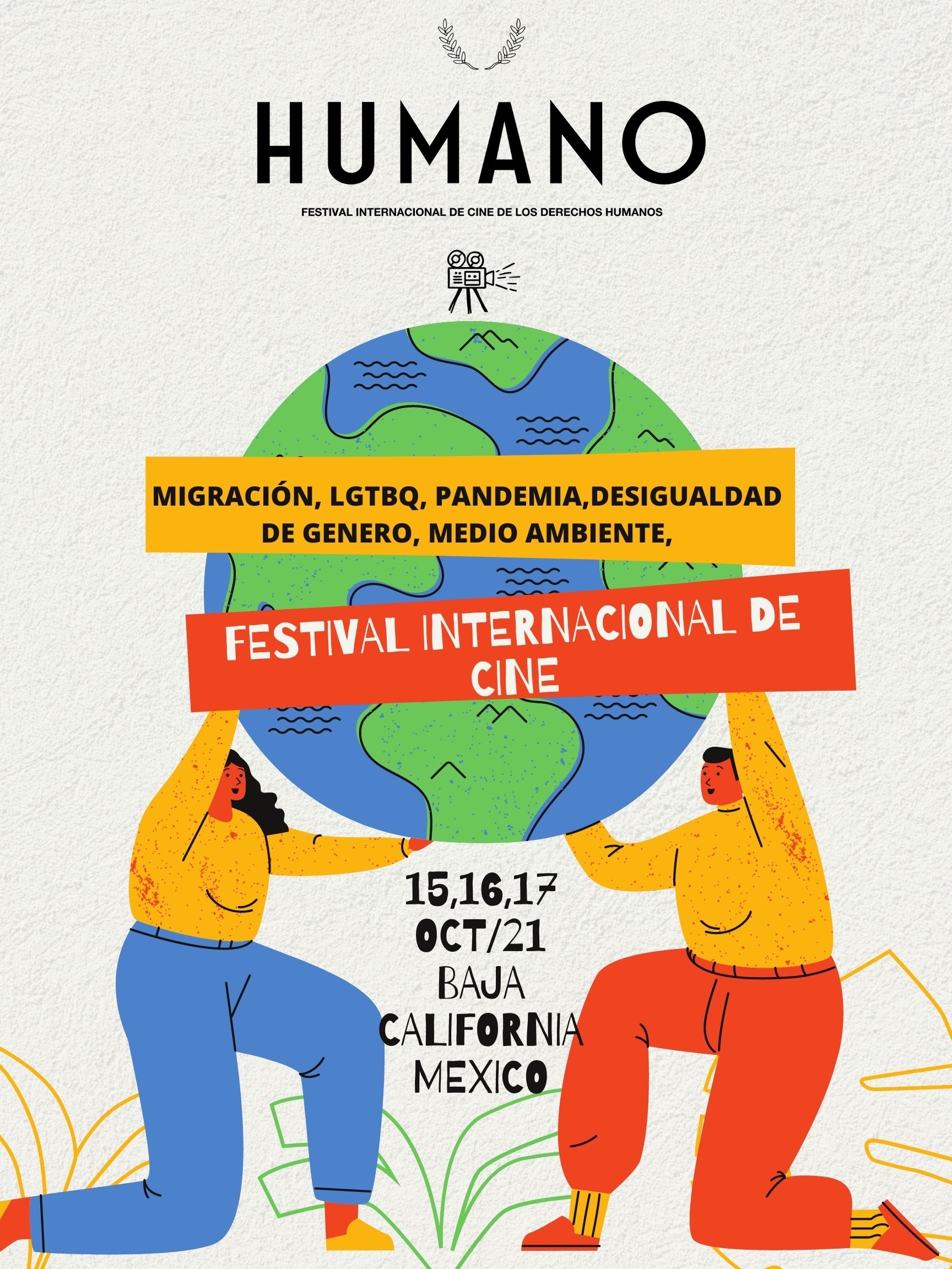 Promotional card of Humano Human Rights Film Festival
