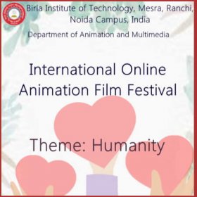 Logo of BIT Noida, India, International Online Animation Film Festival 2020
