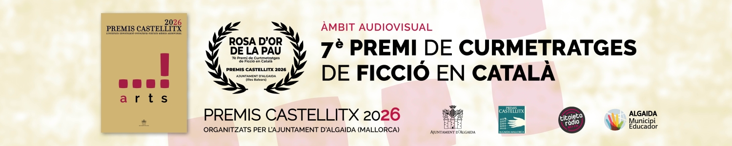 Banner Premis Castellitx 2026 de Curtmetratges de Ficció en Català