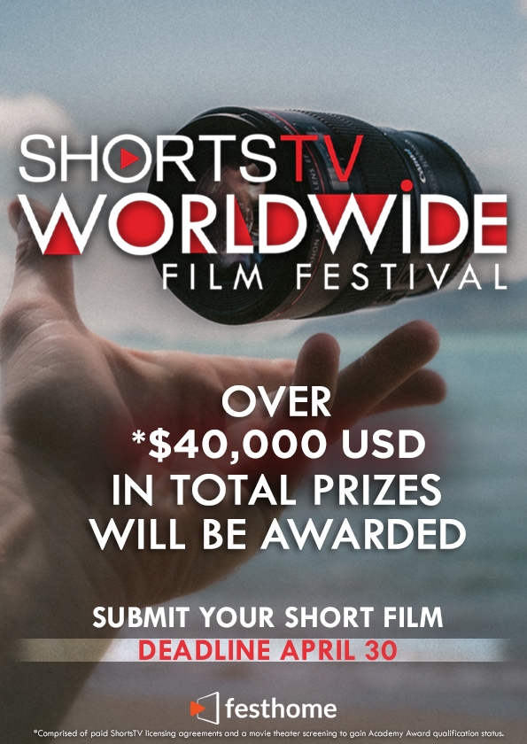 Promotional card of ShortsTV Worldwide Film Festival