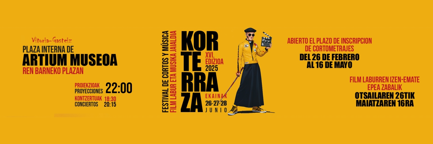 Banner Korterraza Festival de cortos al aire libre