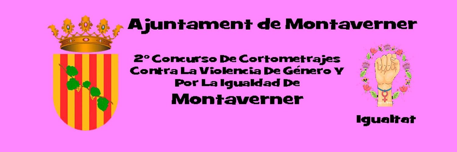 Banner 2º Concurso De Cortometrajes Contra La Violencia De Género Y Por La Igualdad De Montaverner