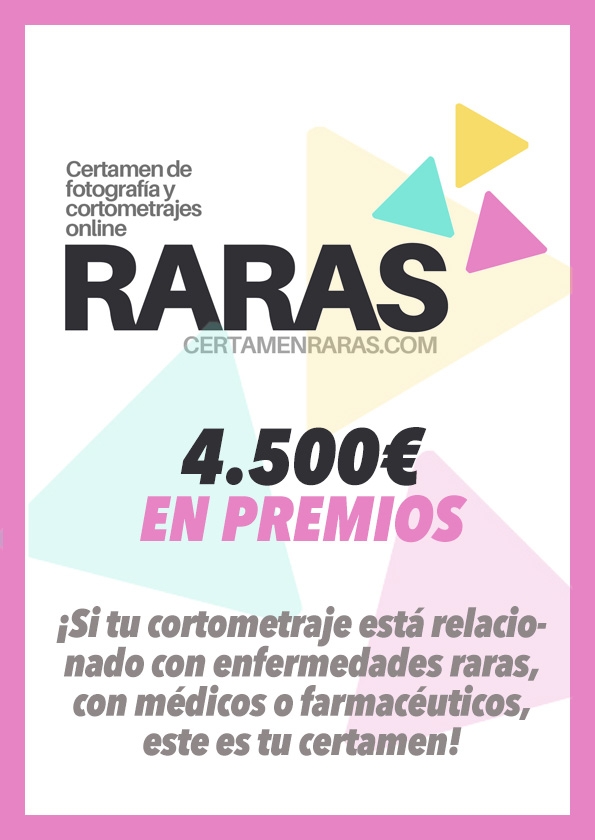 Promotional card of 1st international photography and video contest on rare diseases