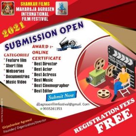 Logo of Maharaja agrasen international film festival- 2021