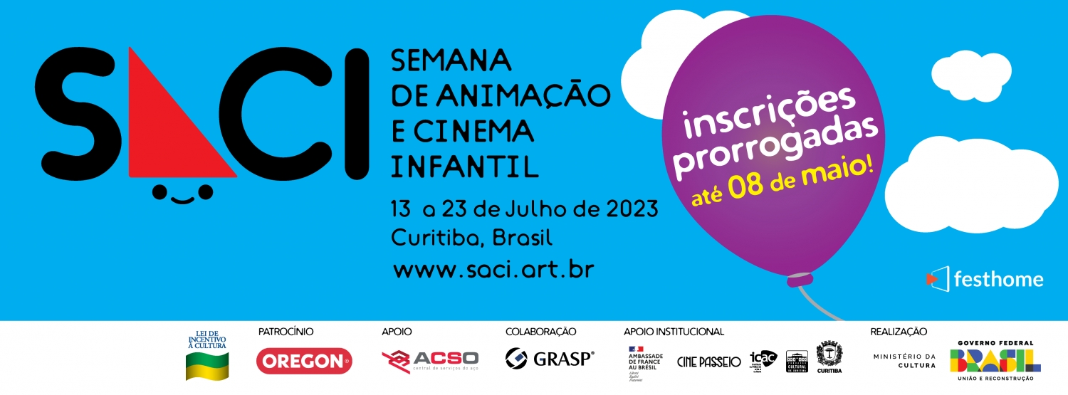 Banner Saci - Children’s  Animation and Cinema Week