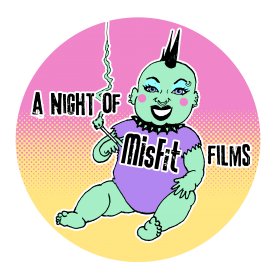 Logo of A Night of Misfit Films Film Festival