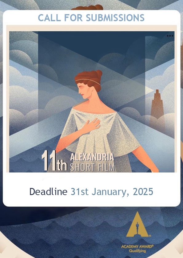 Promotional card of Alexandria Short Film Festival