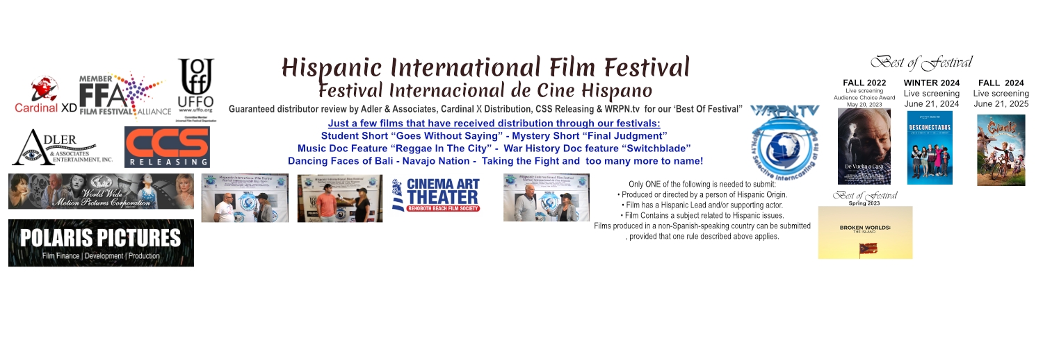 Banner Festival Internacional de Cine Hispano