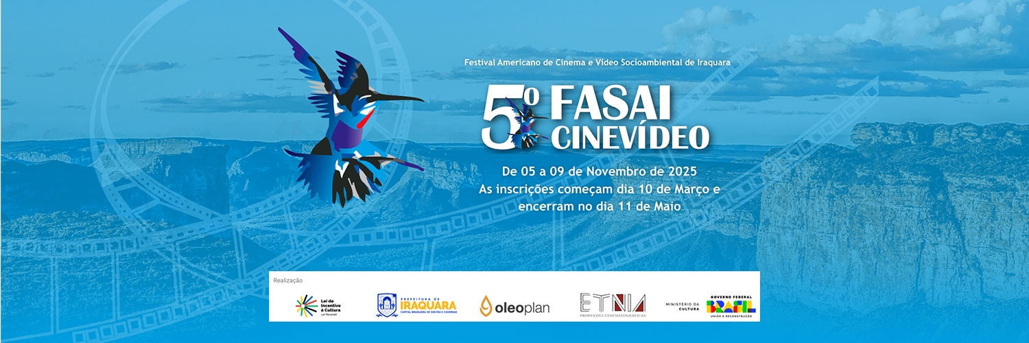 Banner Festival Americano De Cinema E Vídeo Socioambiental De Iraquara - Bahia - Br