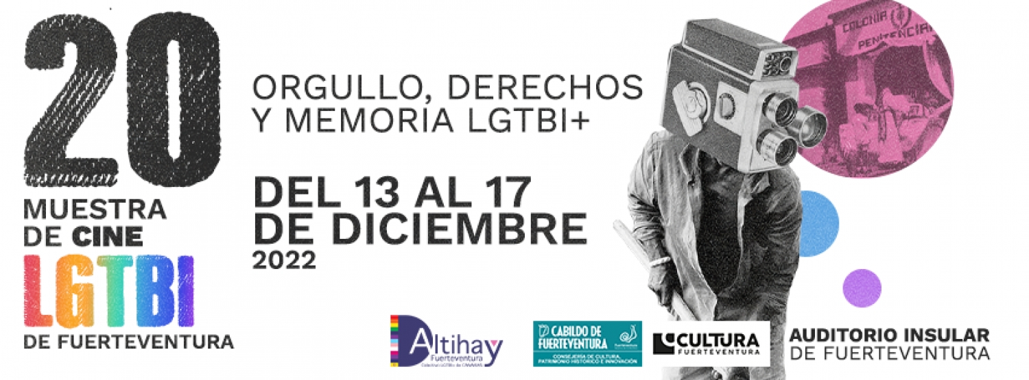 Banner XX MUESTRA DE CINE LGBTI+ DE FUERTEVENTURA 2022