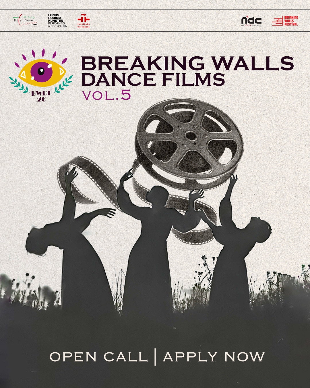 Promotional card of Breaking Walls Dance Films