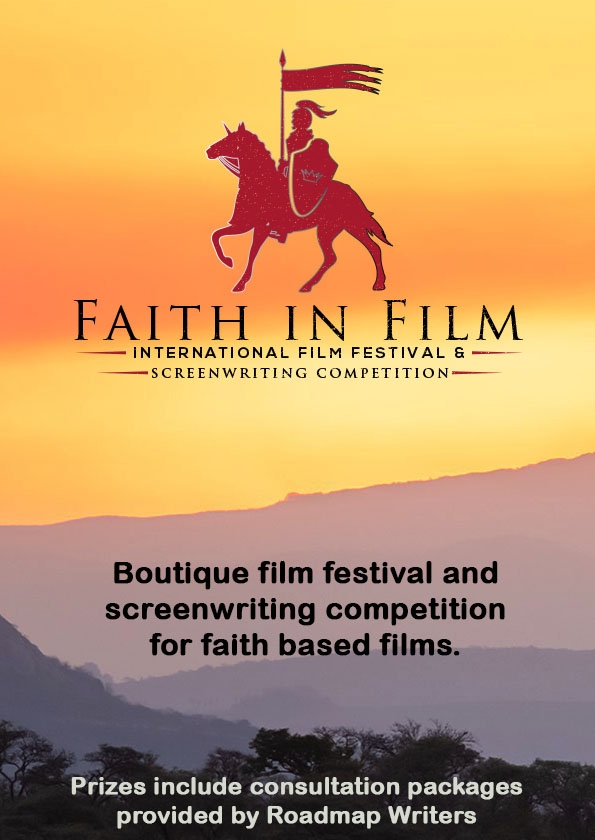 Promotional card of Faith in Film: International Faith Film Festival and Screenwriting Competition