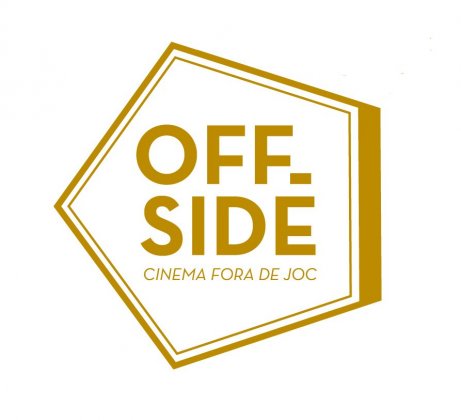 Logo of OffsideFest. Barcelona International Football Documentary Film Festival