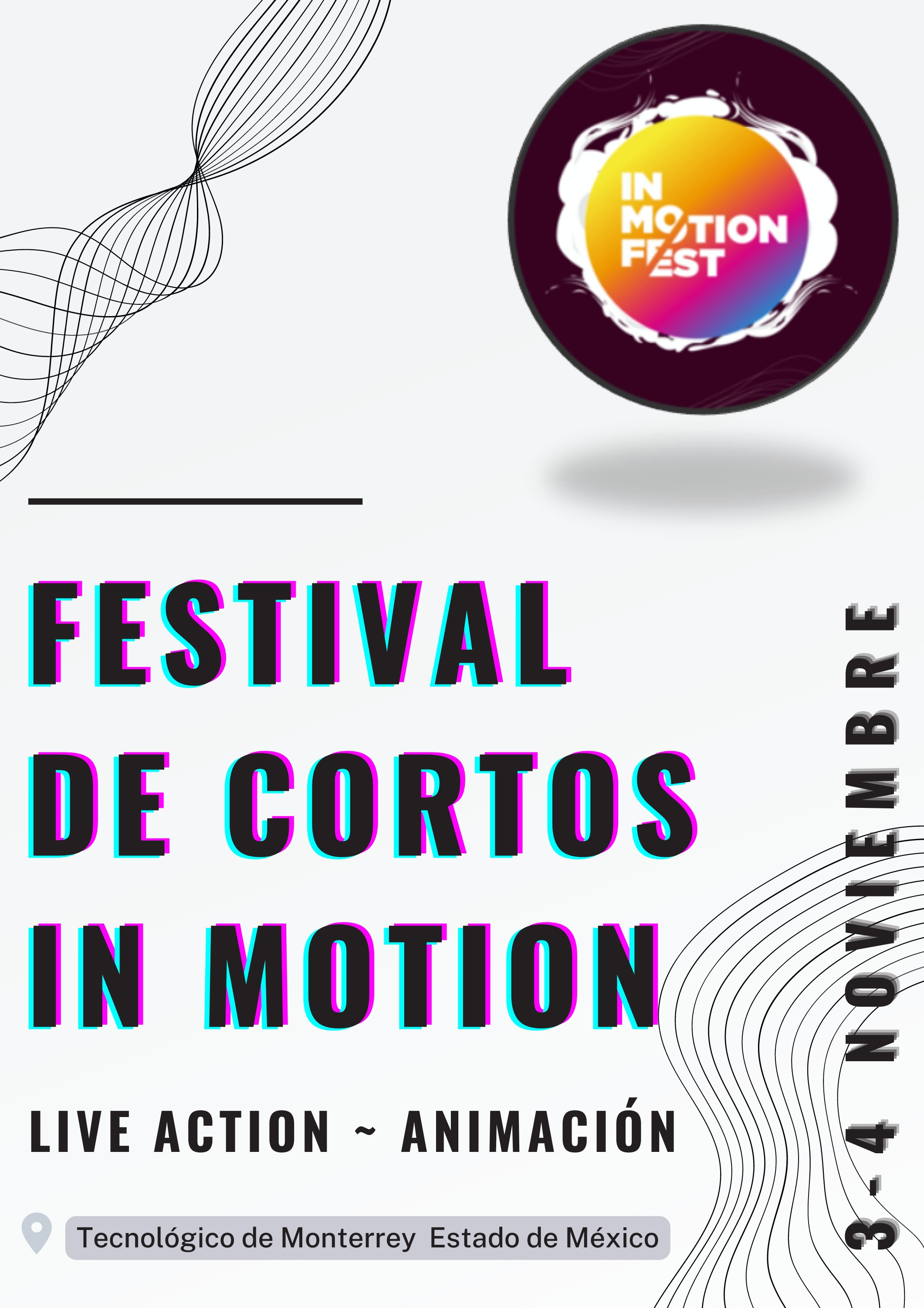 Promotional card of In Motion Fest