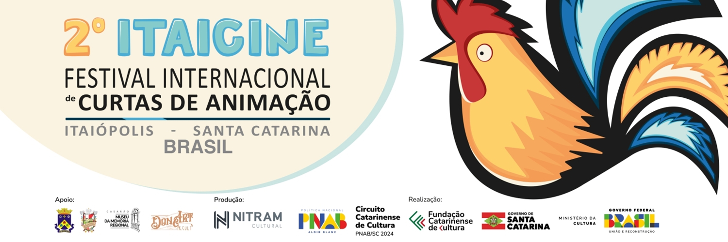 Banner 2º Itaicine - Festival Internacional de Curtas de Animação de Itaiópolis