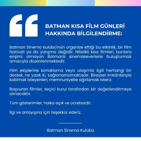 Photo of 2. Batman Film Festivali